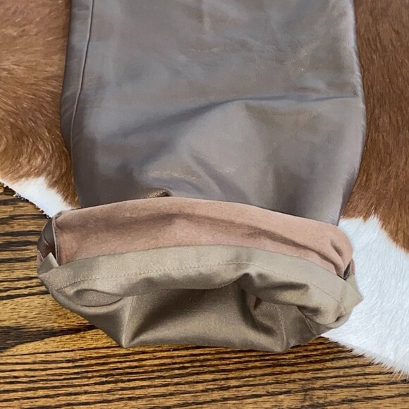 CACHE Metallic Copper Bronze Brown Leather Pants Size 10 Y2K Festival - Picture 9 of 12